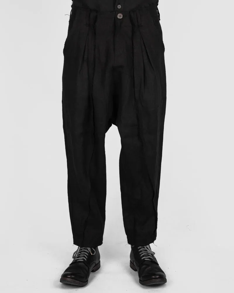 Johann deepcrotch lined trousers black