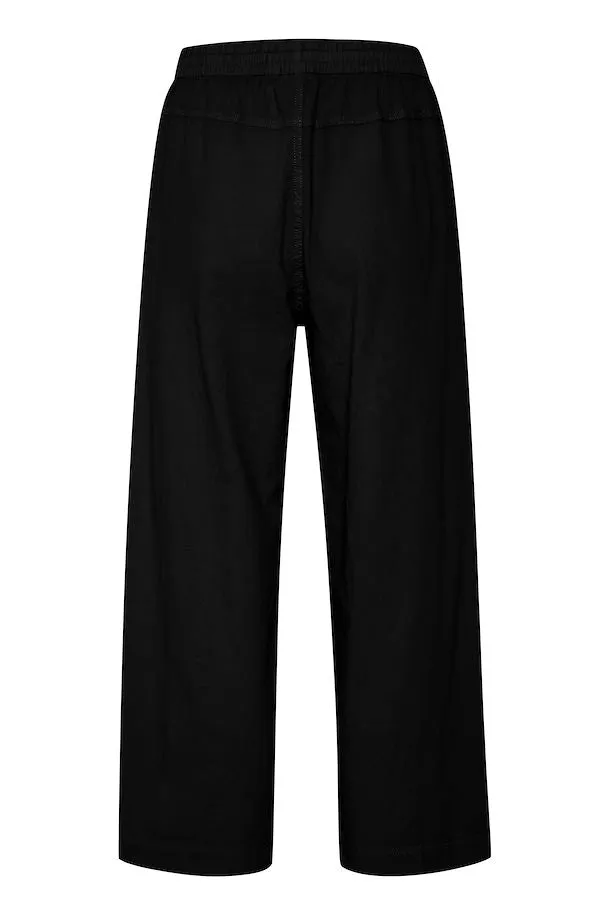 KAFFE Naya Culotte Pants in Black Deep