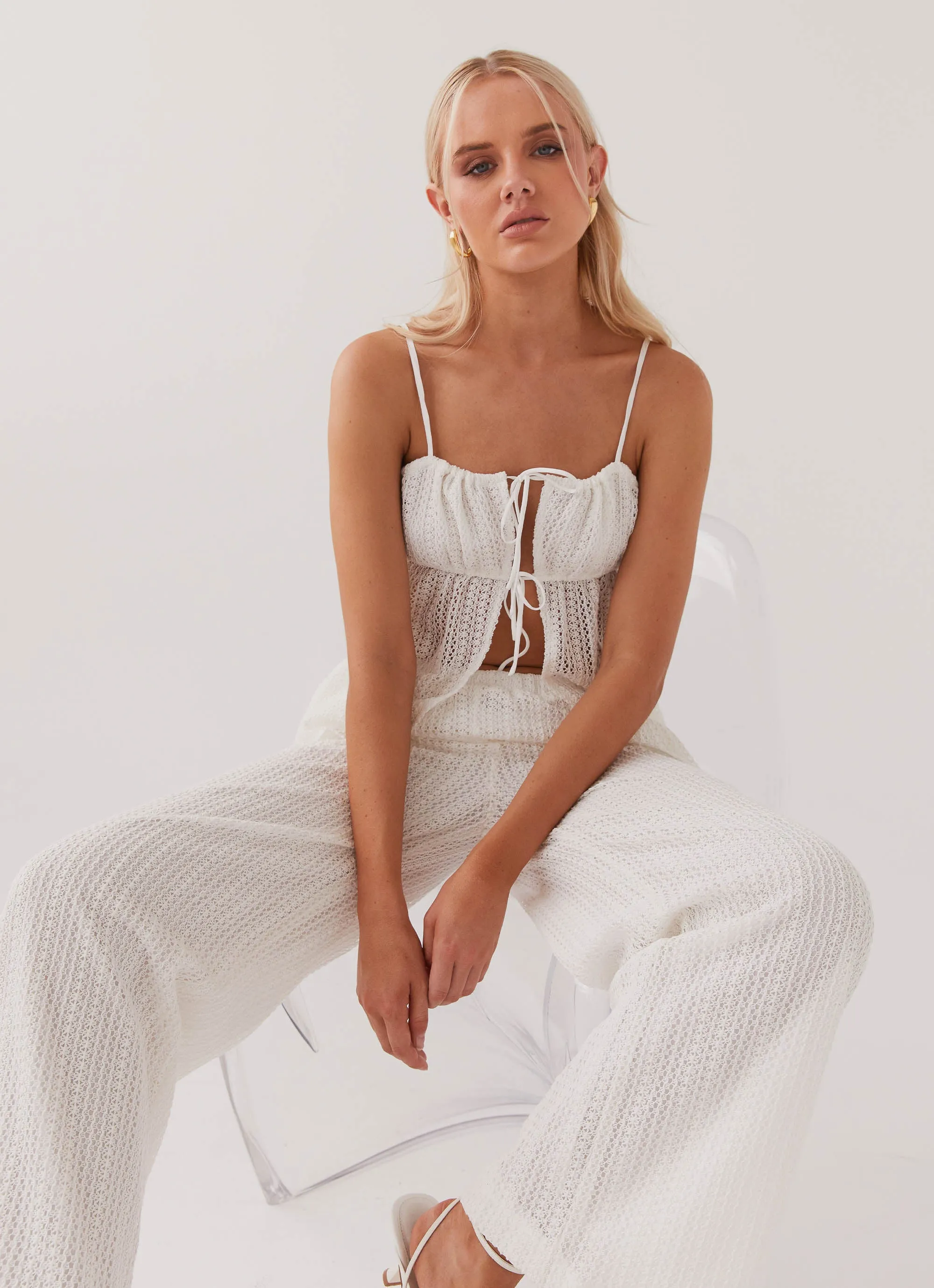 Karley Knit Top - White