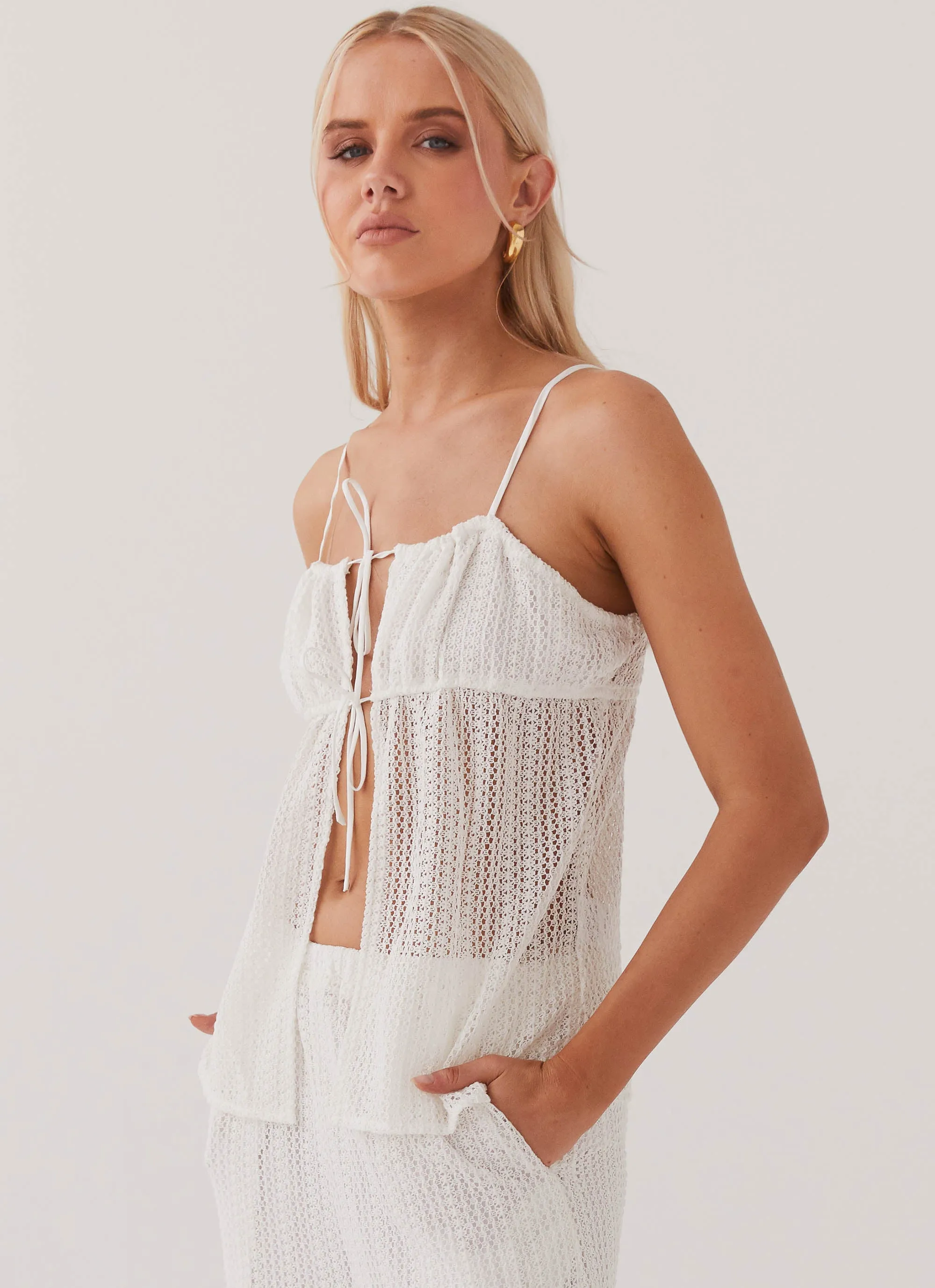 Karley Knit Top - White