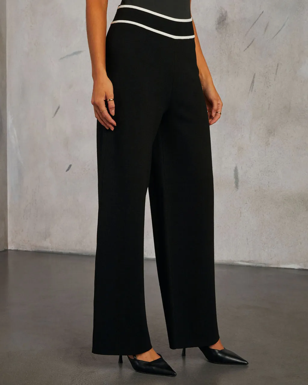 Keeting Contrast High Waisted Pants