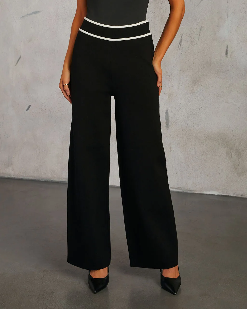 Keeting Contrast High Waisted Pants