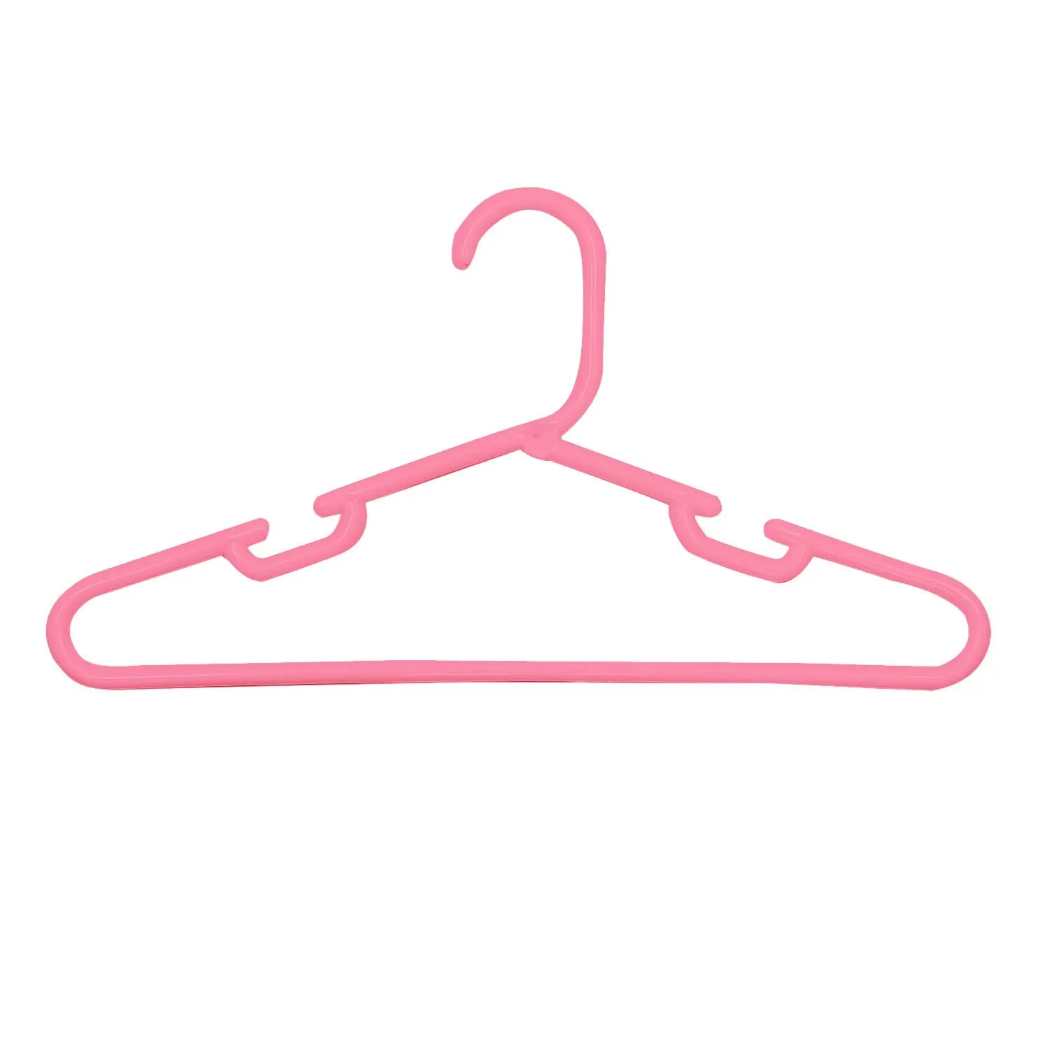 Kuber Industries Plastic 6 Pcs Baby Hanger Set for Wardrobe (Pink)-CTKTC21448