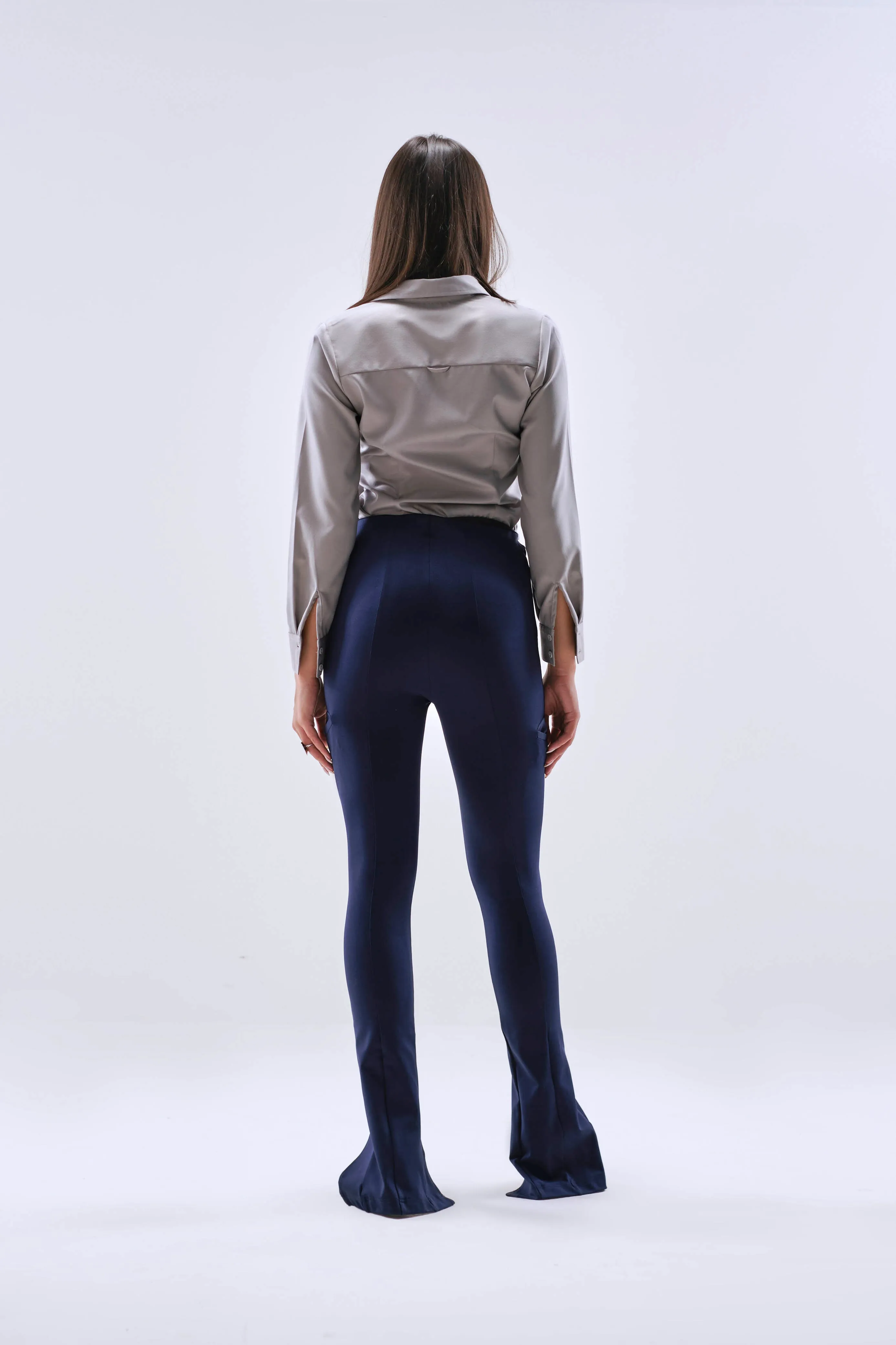 Ladies Formal Front Slit Trousers