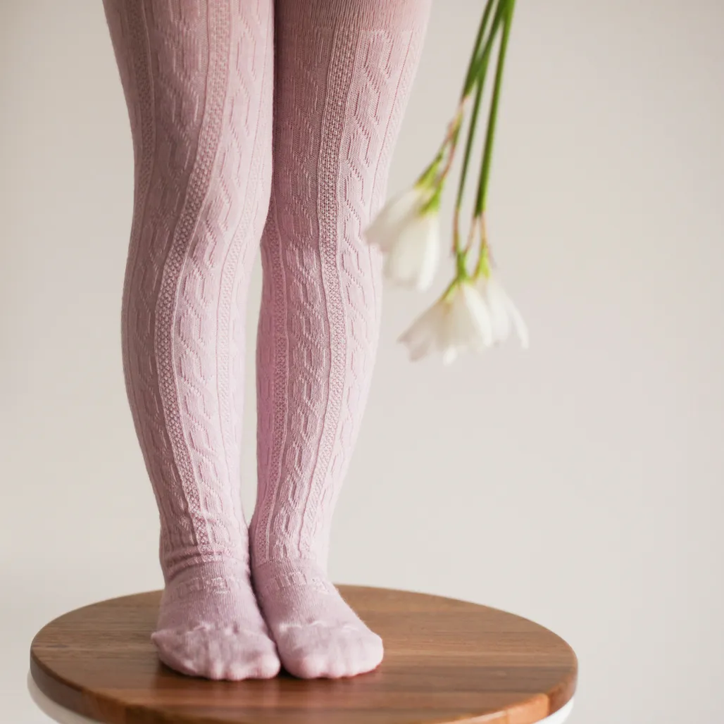 Lamington Merino Tights - Ballerina