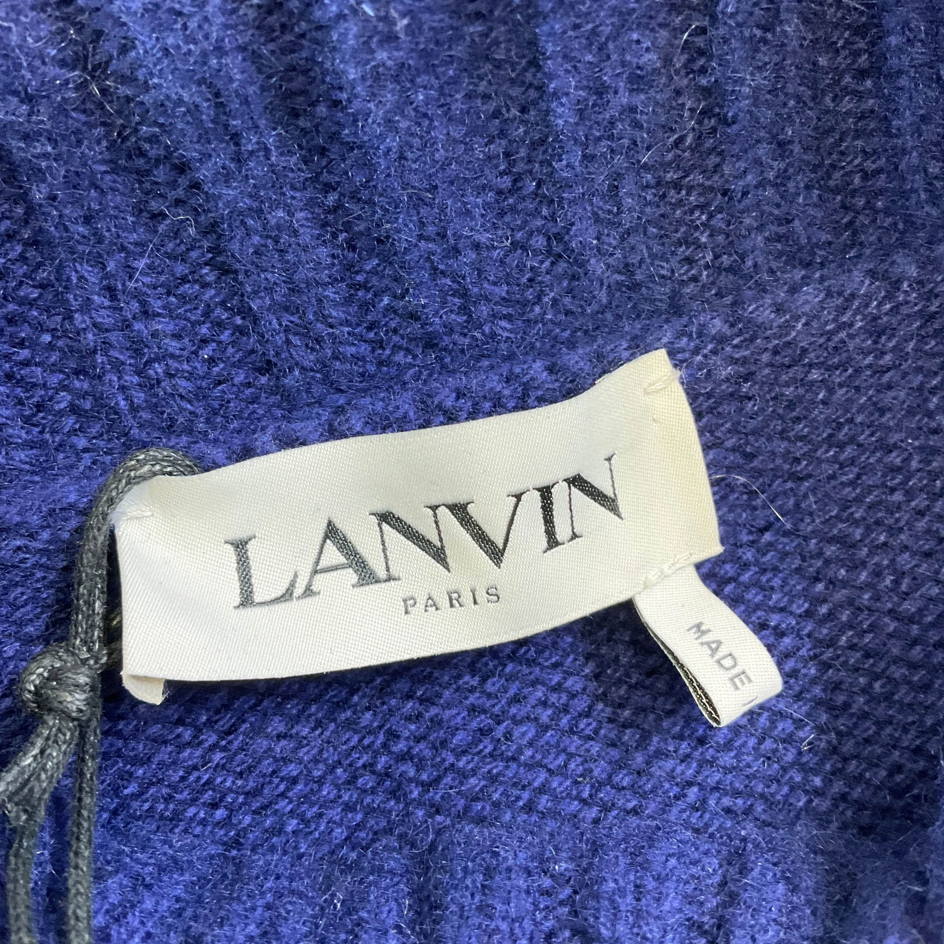 Lanvin Majorelle Blue High Neck Jumper