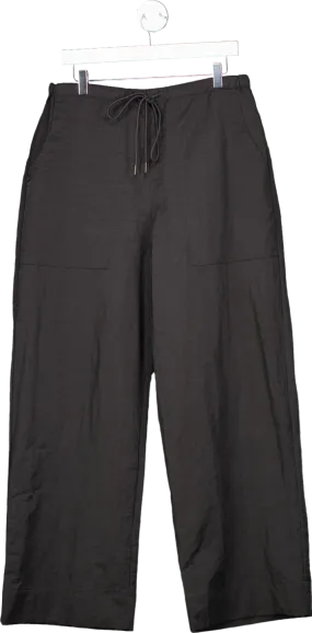 LE Black Drawstring Trousers UK S/M