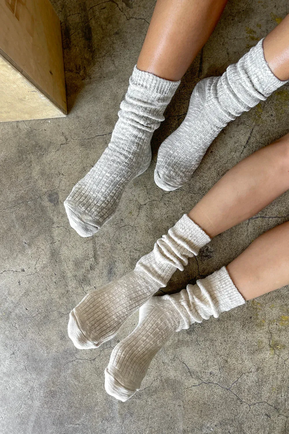 Le Bon Shoppe Cottage Socks - Oatmeal