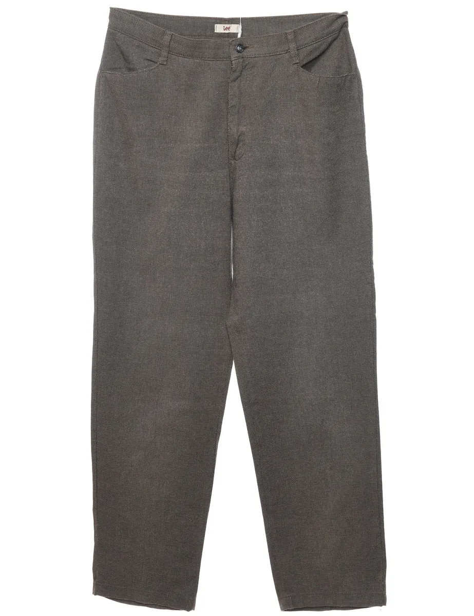 Lee Tapered Patterned Trousers - W34 L32