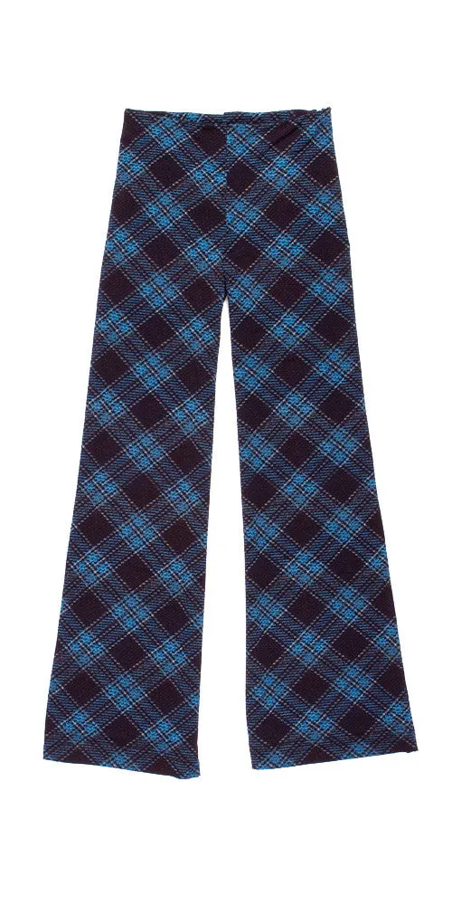 Lennon Trouser, navy plaid