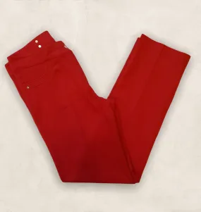 Libra Red Straight Leg High Rise Stretch Jeans UK 12 US 8 EU 40