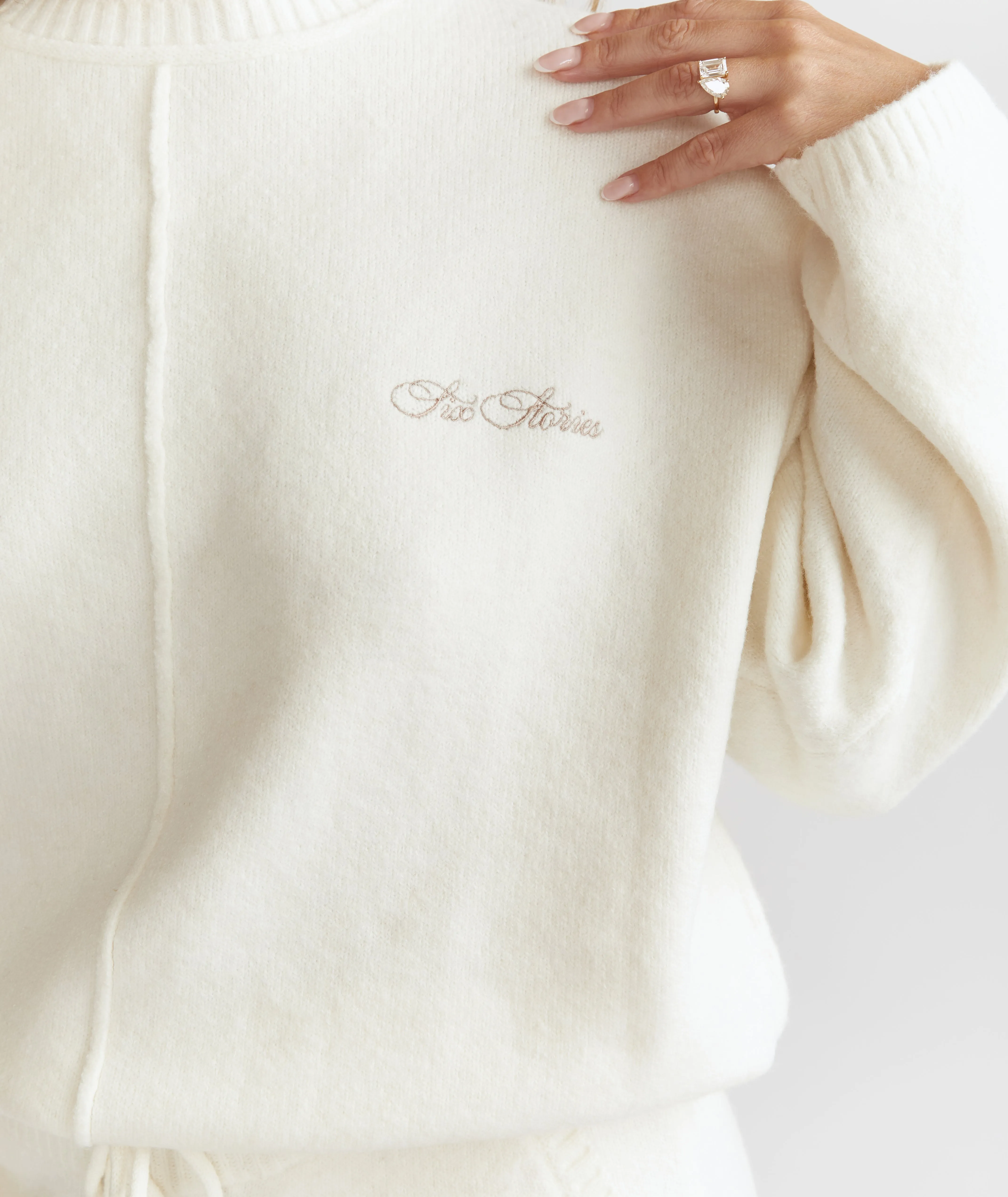 Limited Edition Oversized Knit Jumper - Cream