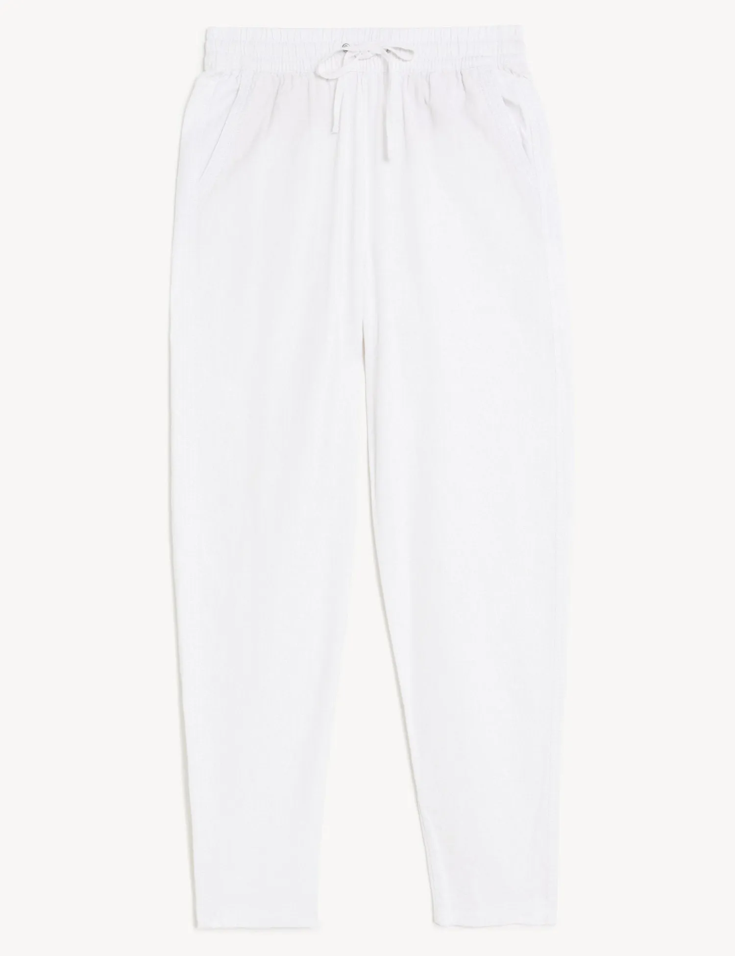 Linen Rich Tapered Ankle Grazer Trouser