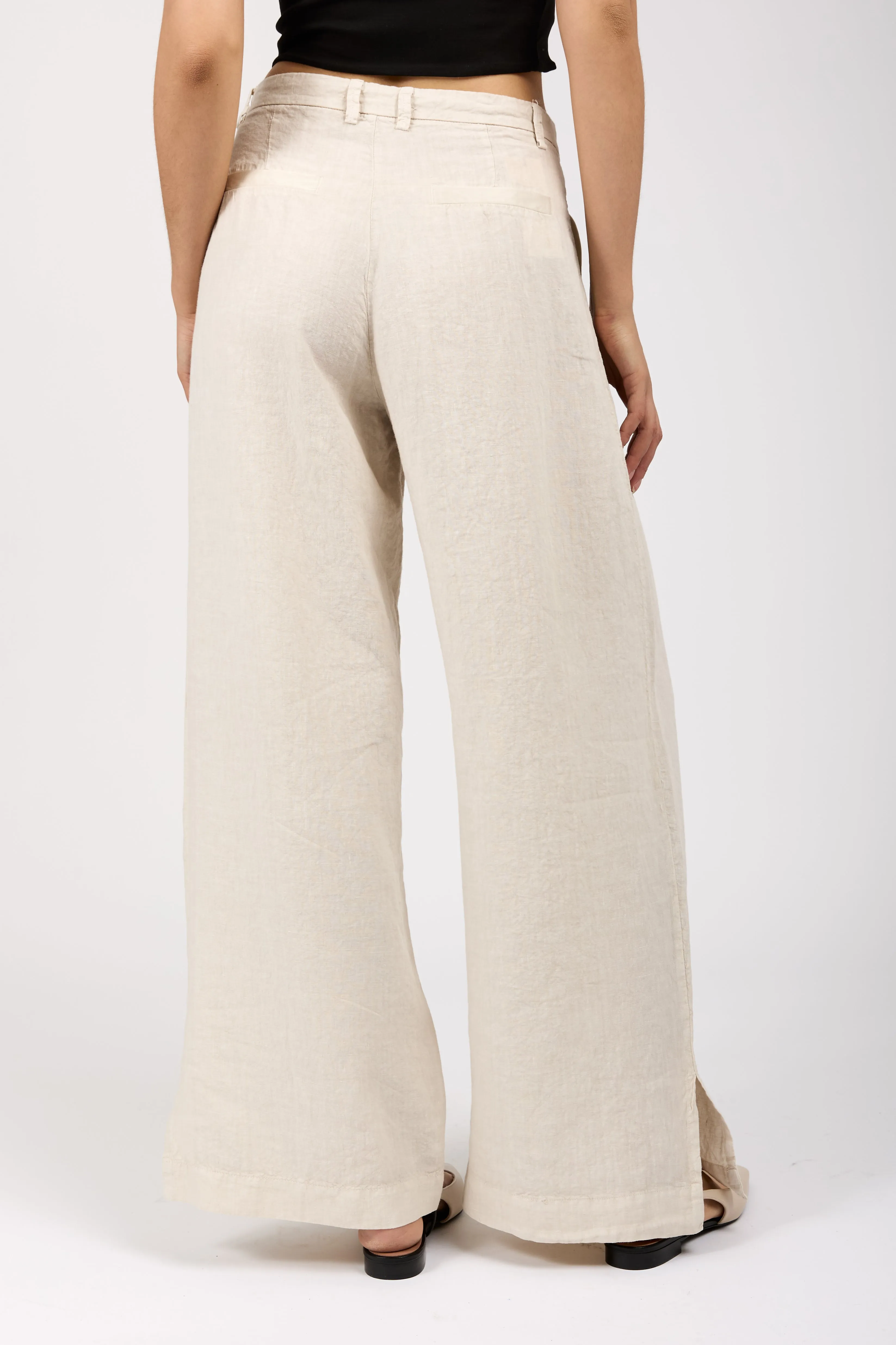 Linen Trouser Pant in Sand