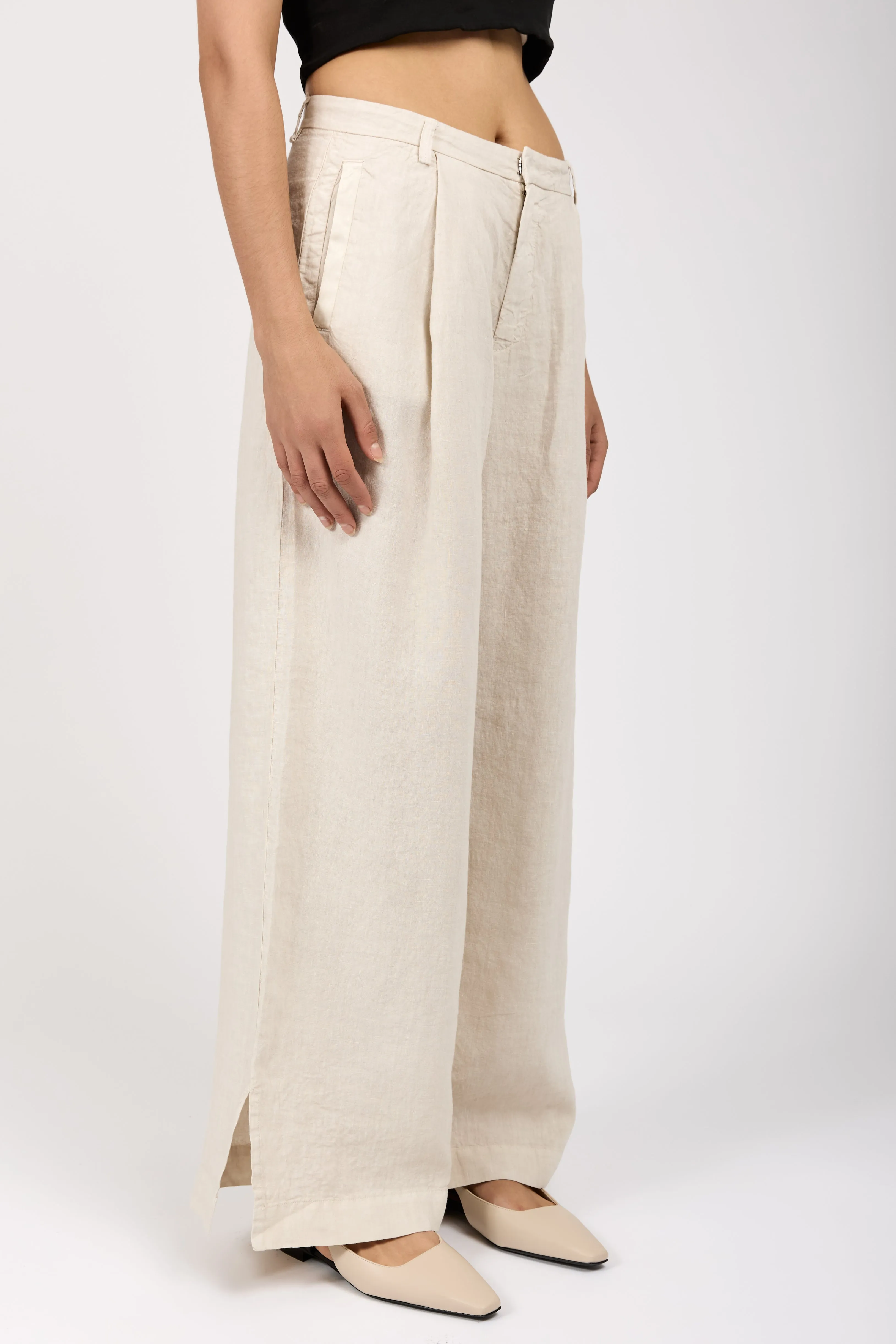 Linen Trouser Pant in Sand