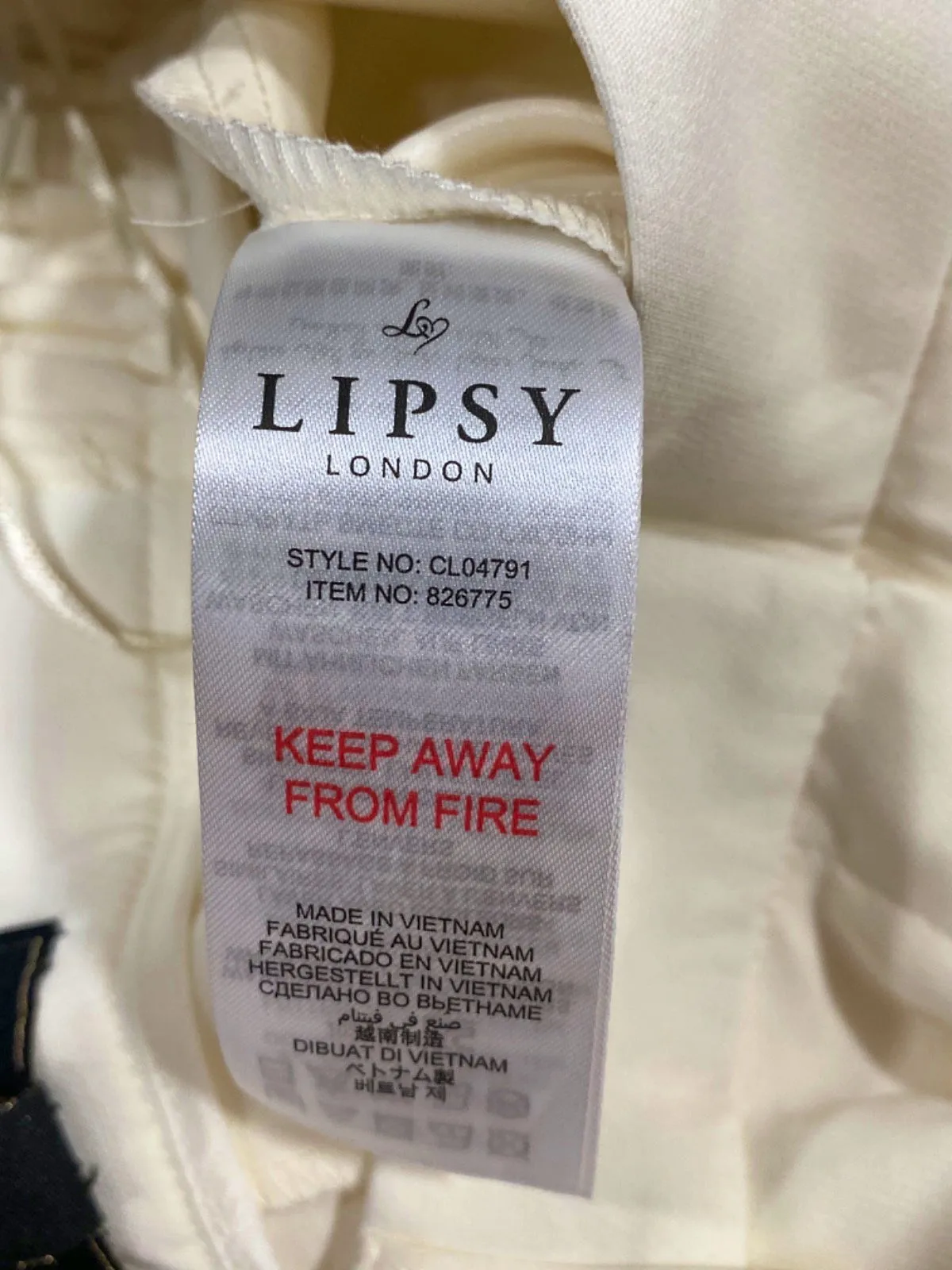 Lipsy White Tapered Trouser UK 8