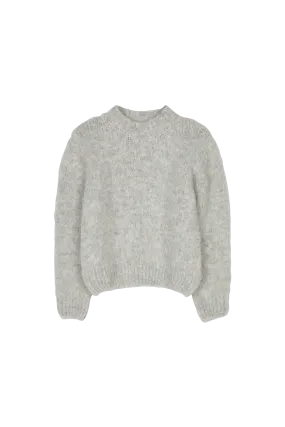 LONA Heather Grey - Round Neck Jumper