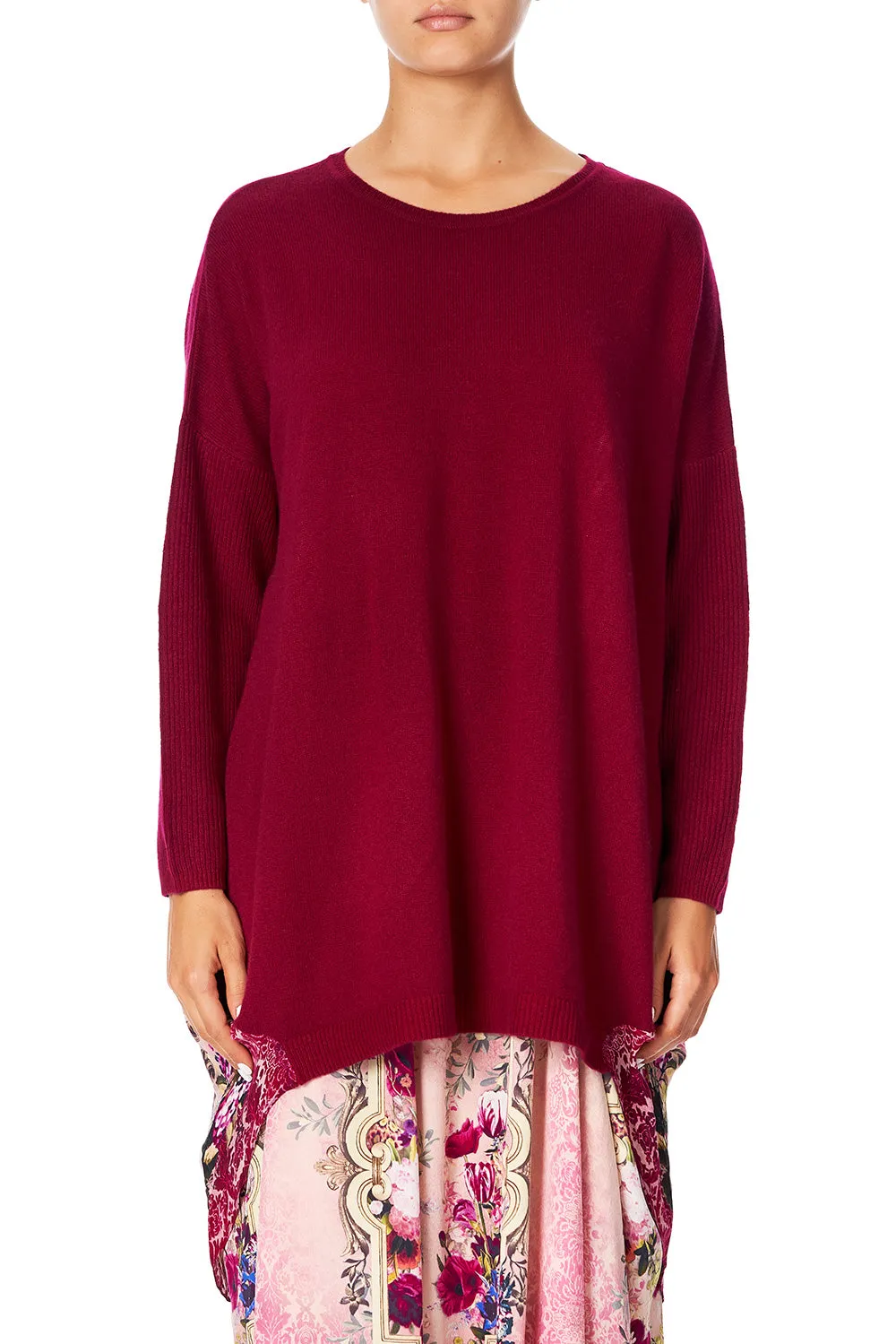 LONG SLEEVE JUMPER WITH PRINT BACK LA BELLE