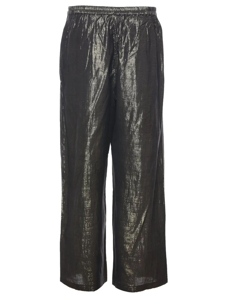 Lurex Thread Pattern Trousers - W28 L28