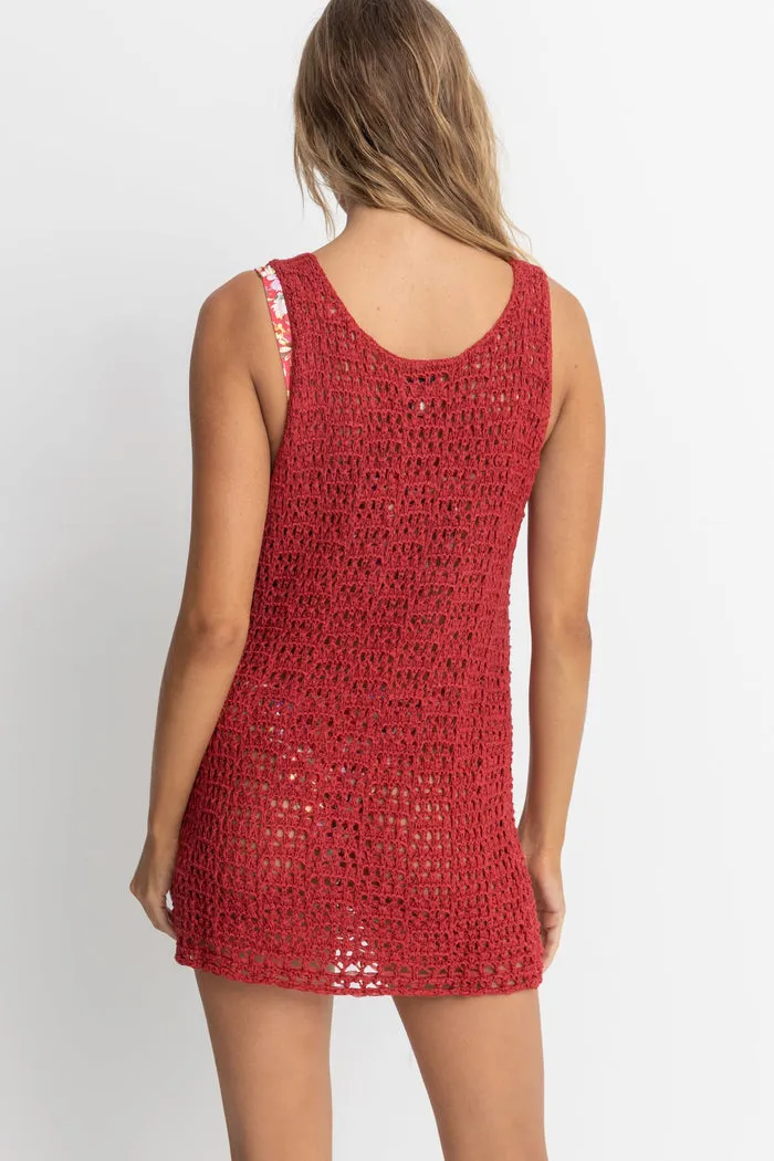 Maddie Knit Mini Dress Red