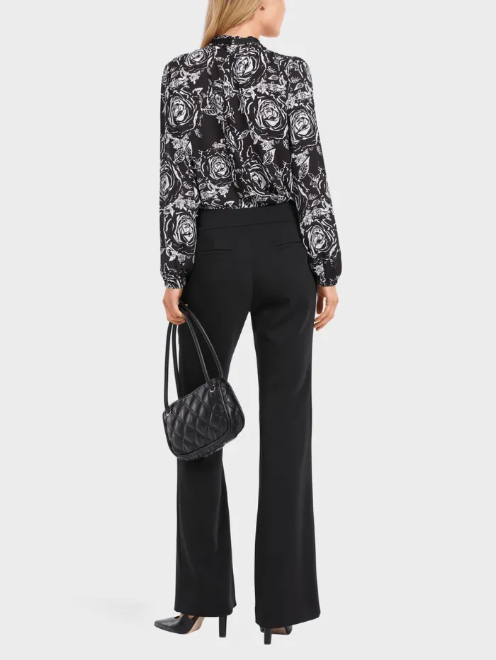 Marc Cain Collections Black Trousers With Flared Leg VC 81.50 W16 COL 900