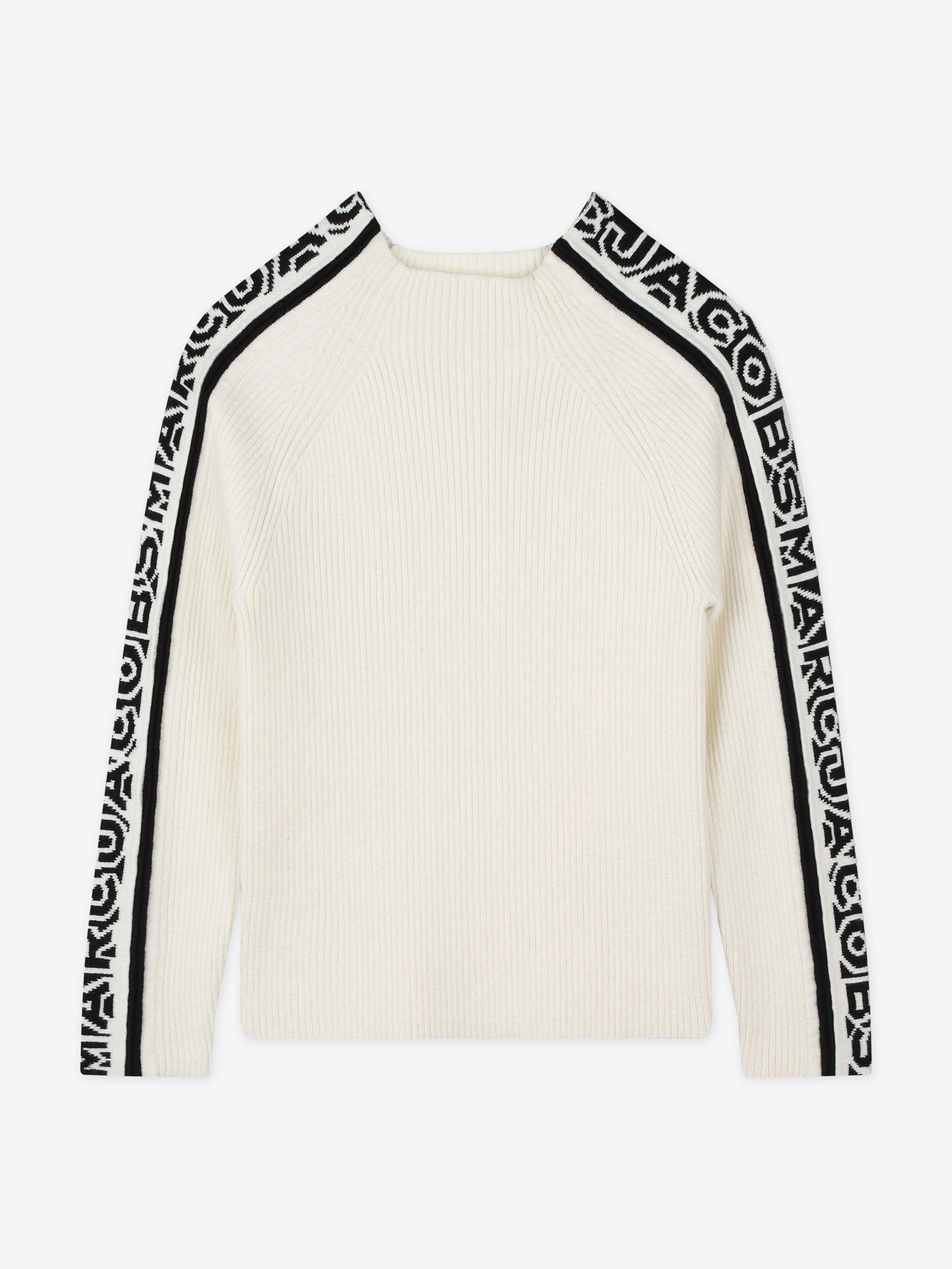 MARC JACOBS Girls Logo Jumper in Ivory