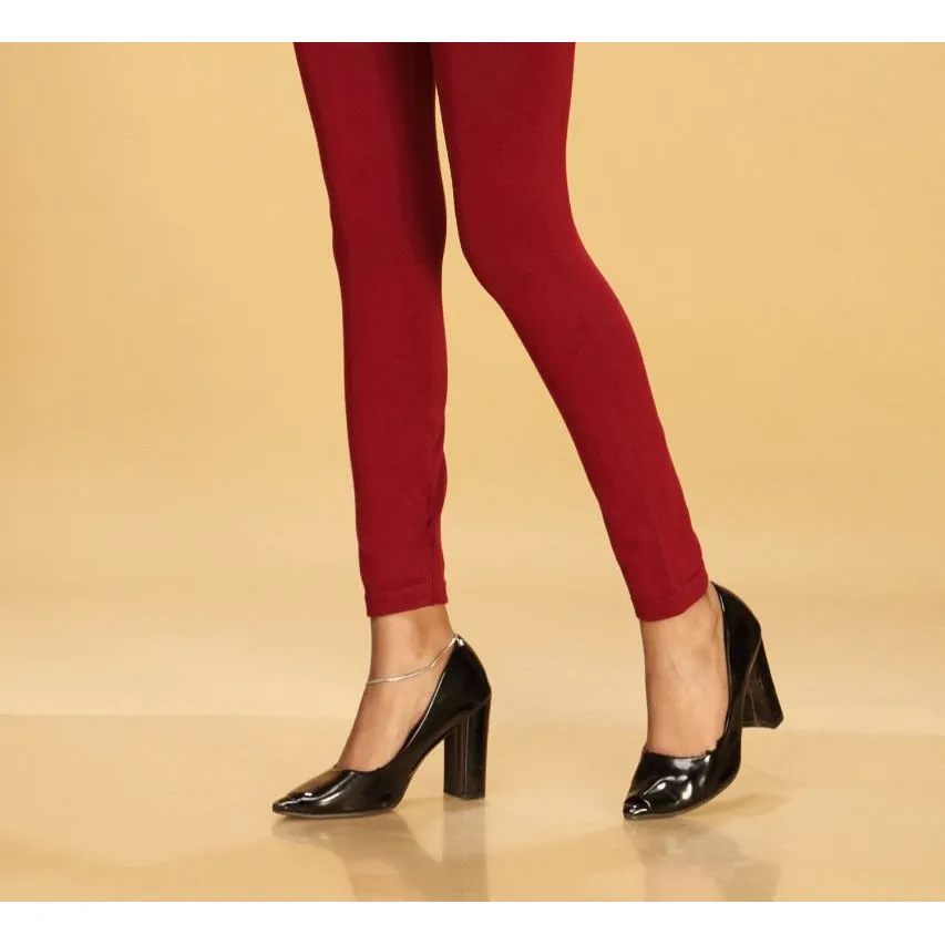 Maroon Color Plain Tights PN2060