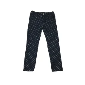 Matalan Trousers Age 8 Navy Spotty Polka Dot