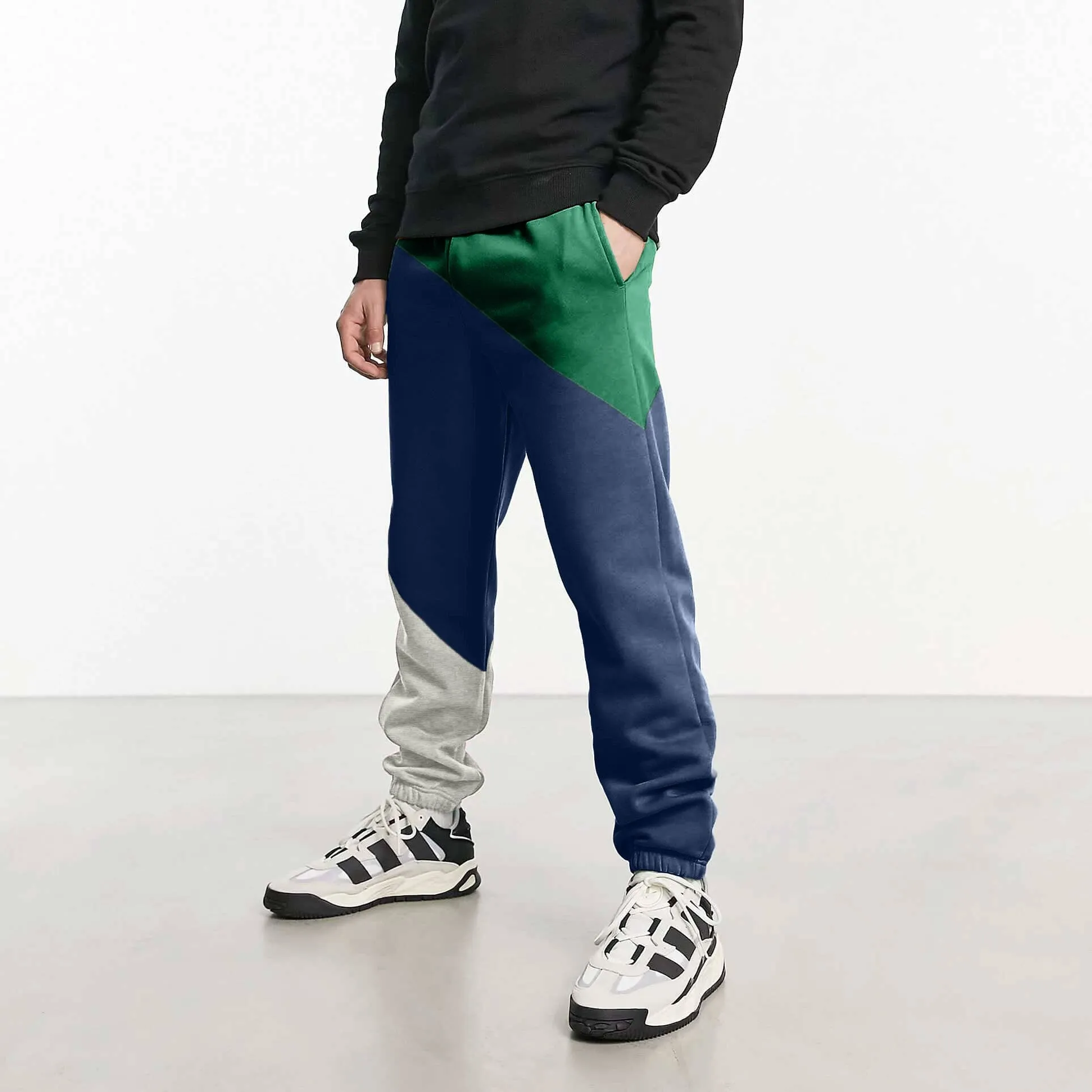 MAX 21 Men's Contrast Design Betim Sweat Pants