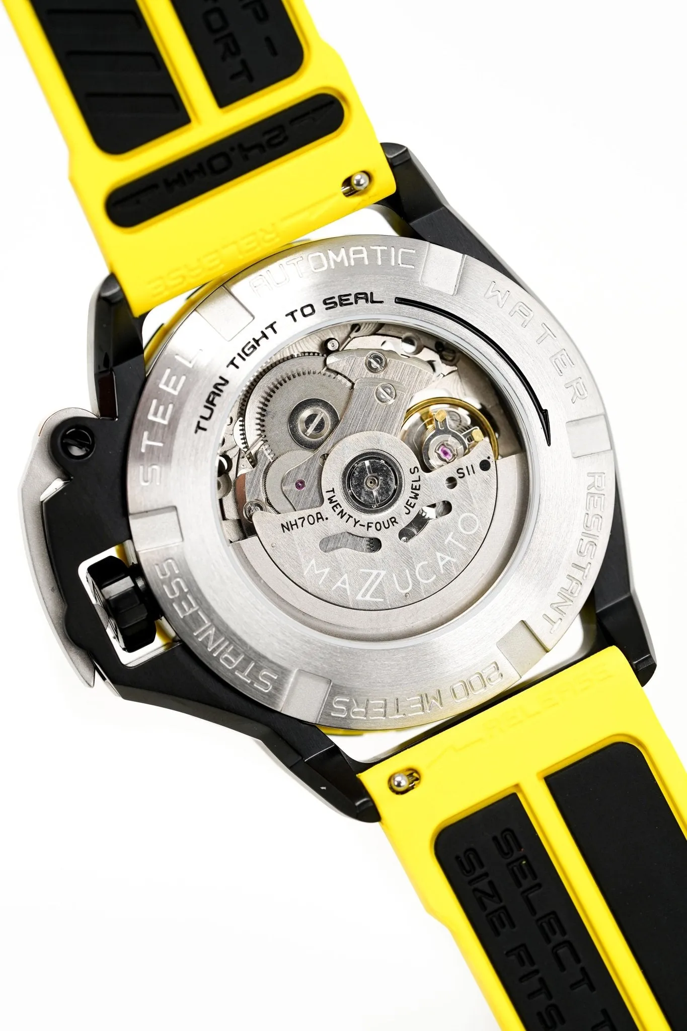 Mazzucato RIM SUB Men's Automatic Watch Yellow SK4-YL