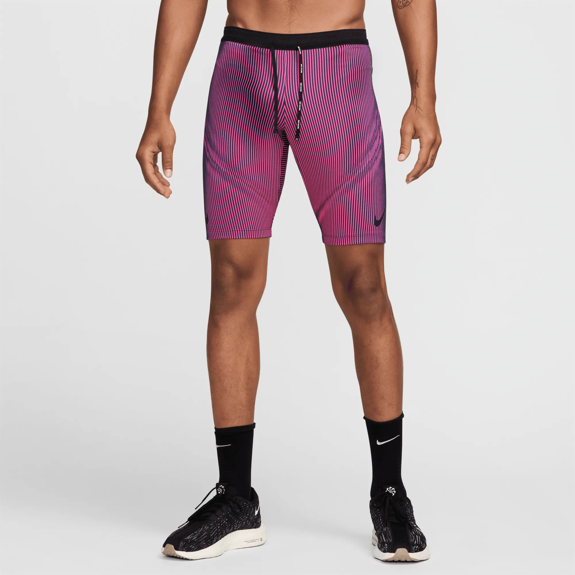 Men's Aeroswift DRI-FIT ADV Running 1/2 Length Tights (060 - Anthracite/Hyper Pink/Court Purple/Black)