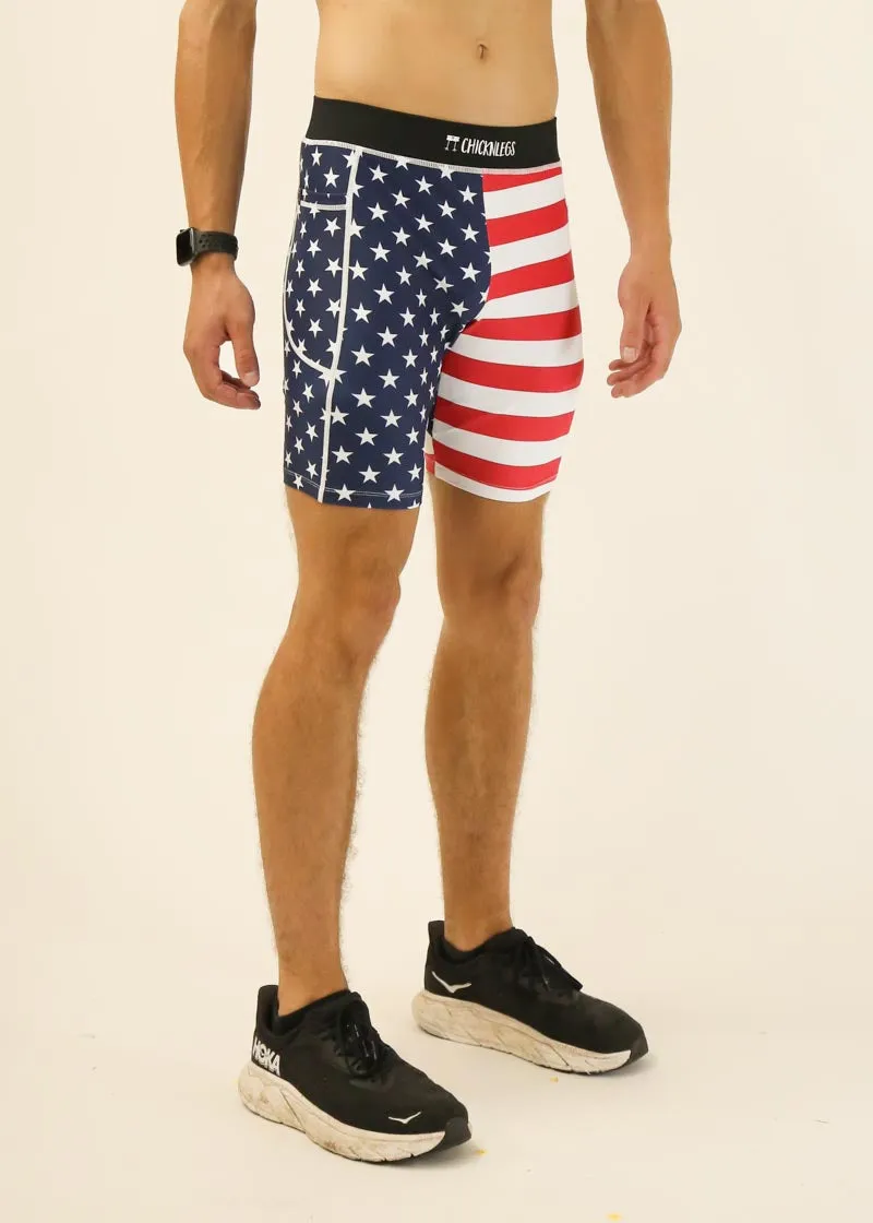 Men's USA 8" Half Tights