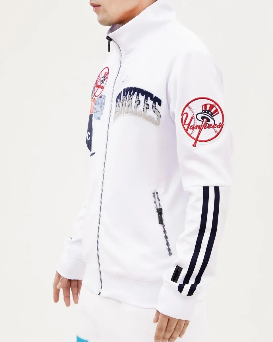 MLB NEW YORK YANKEES HOMETOWN MEN'S TRACK JACKET (WHITE)