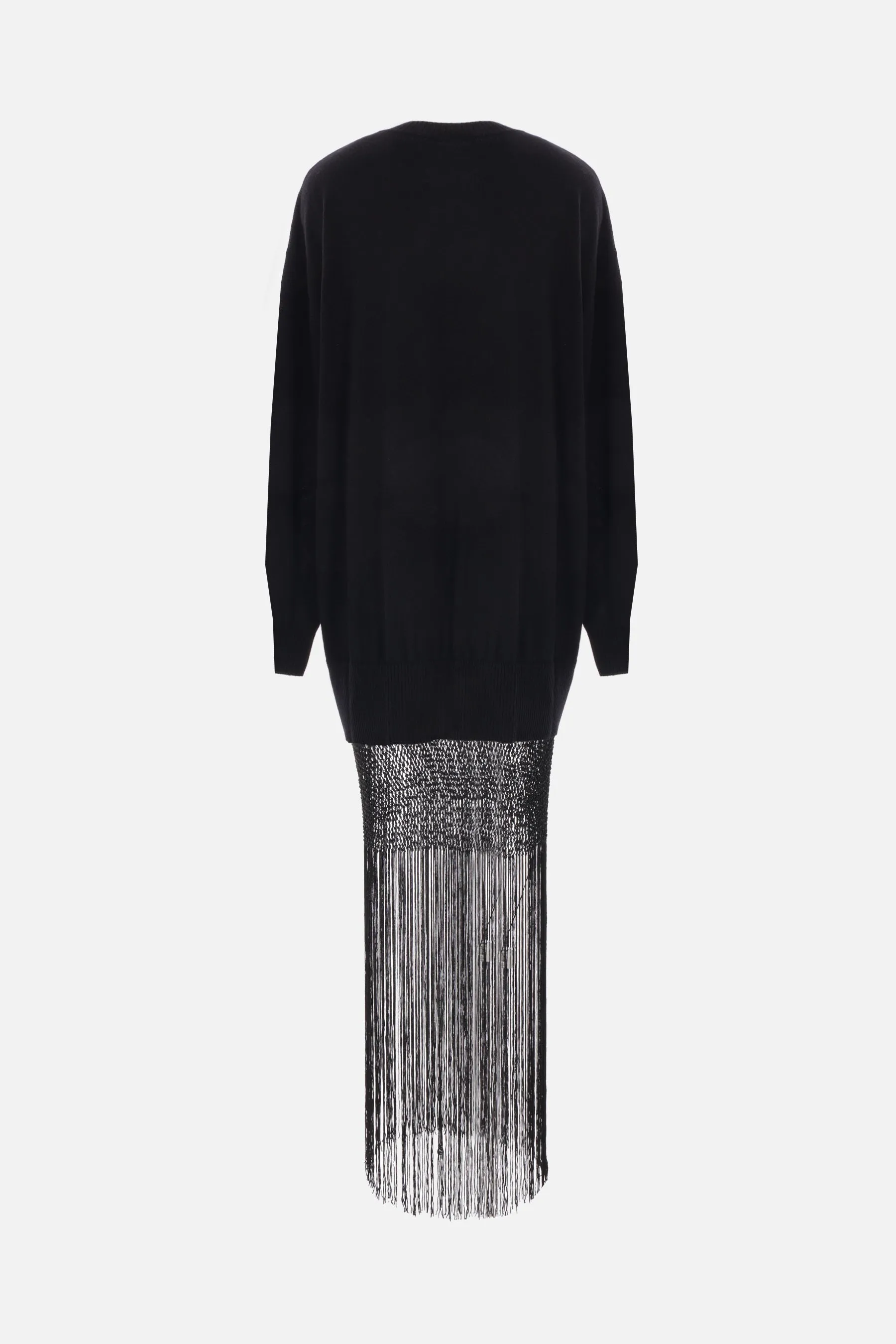 Monument knit and macramé long dress