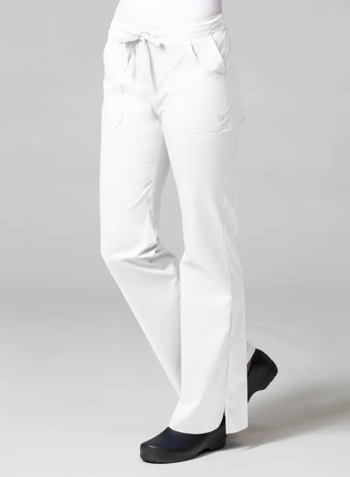 Multi Pocket Flare Pant XS-2XL by Maevn (Petite) /  WHITE