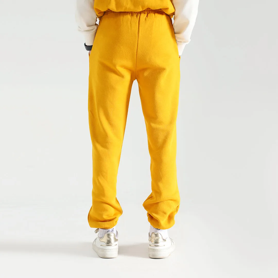 Mustard Fleece Unisex Joggers