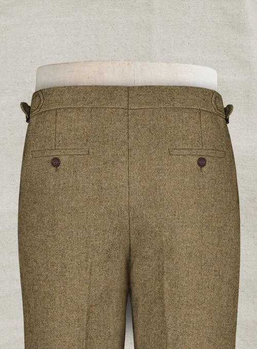 Naples Melange Brown Highland Tweed Trousers