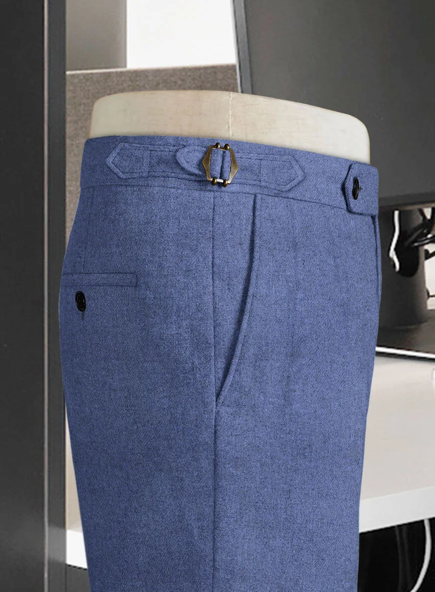 Naples Paris Blue Highland Tweed Trousers