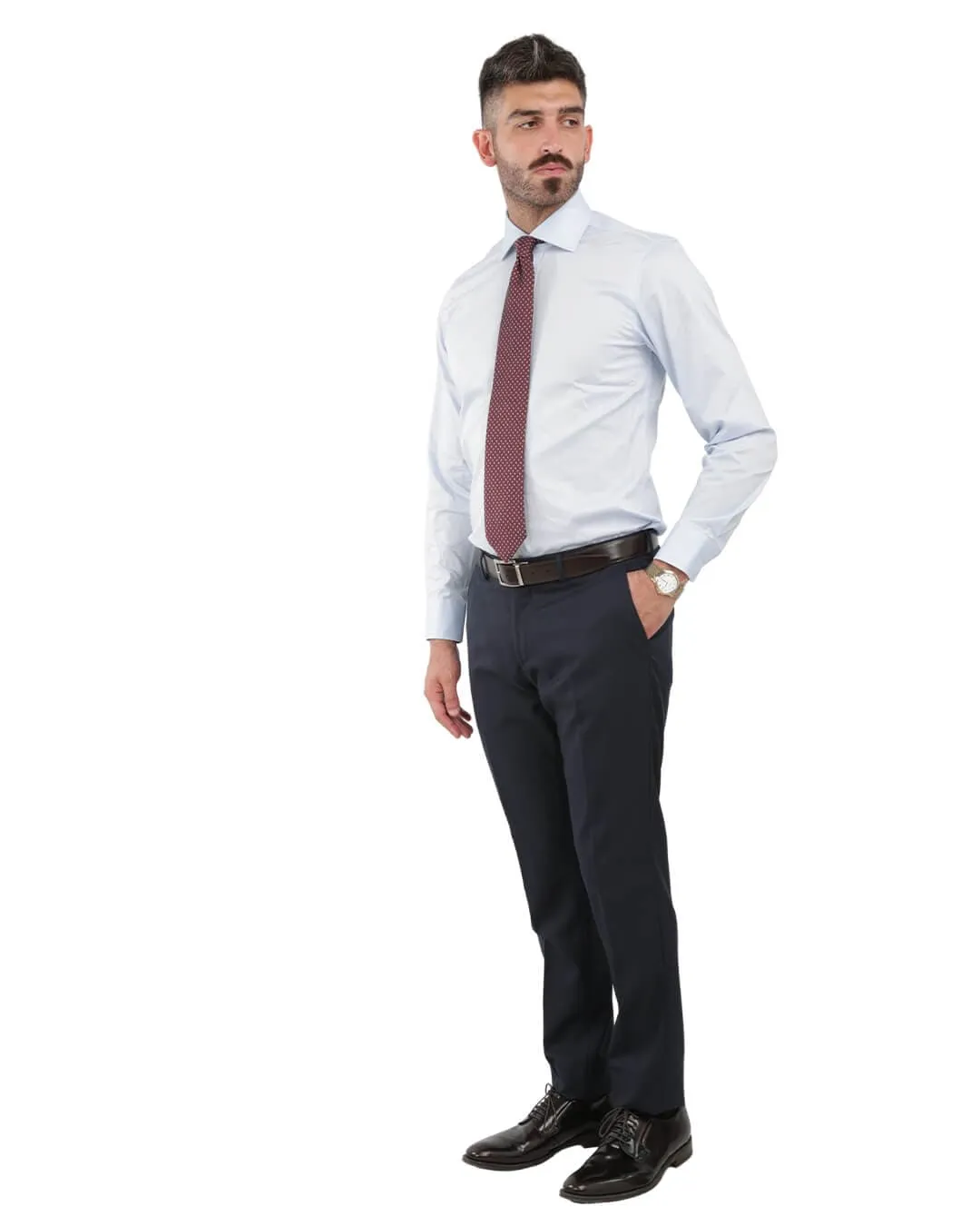 Navy Plain Suit Trousers