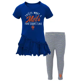 New York Mets Ruffled Tee Dress