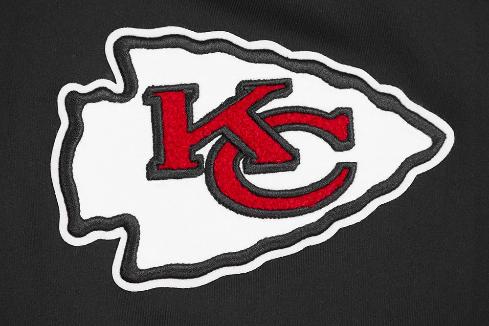 NFL KANSAS CITY CHIEFS CLASSIC MEN'S TRACK JACKET (BLACK)