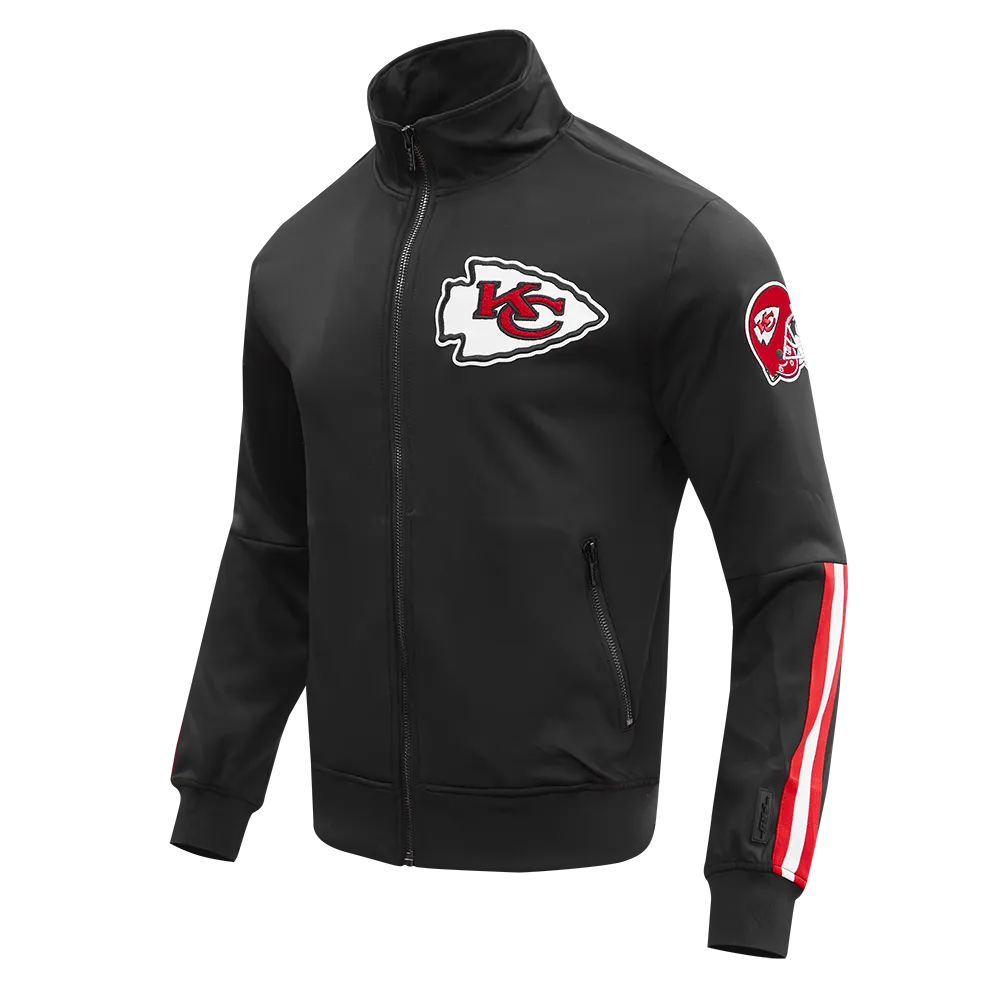 NFL KANSAS CITY CHIEFS CLASSIC MEN'S TRACK JACKET (BLACK)