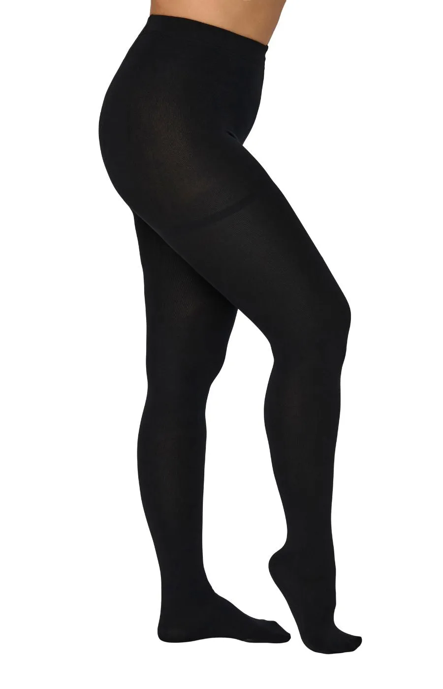 Only Carmakoma Fleece Tights in Black