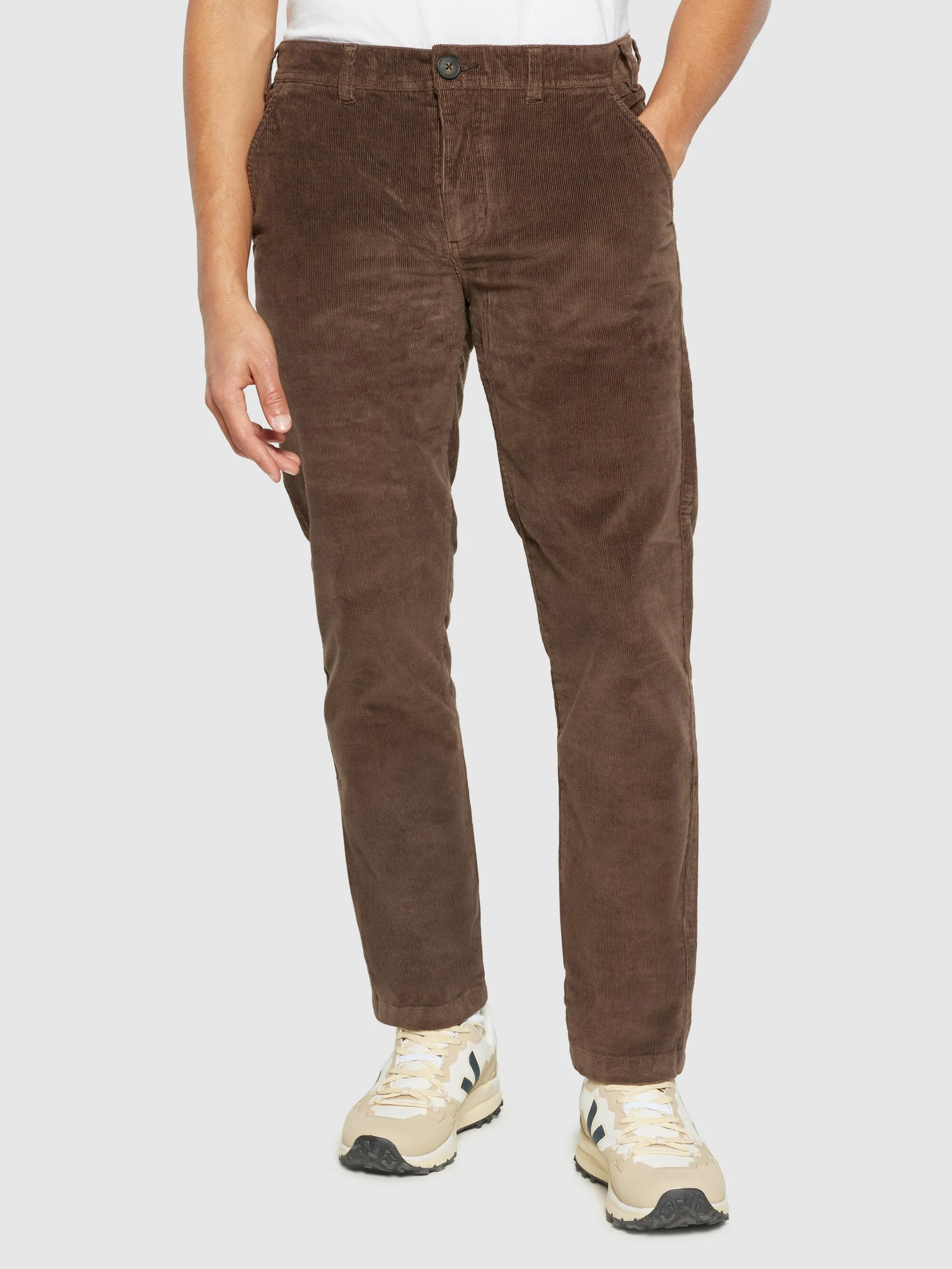 Organic Cotton Chuck Corduroy Pants GOTS - Demitasse (brown)