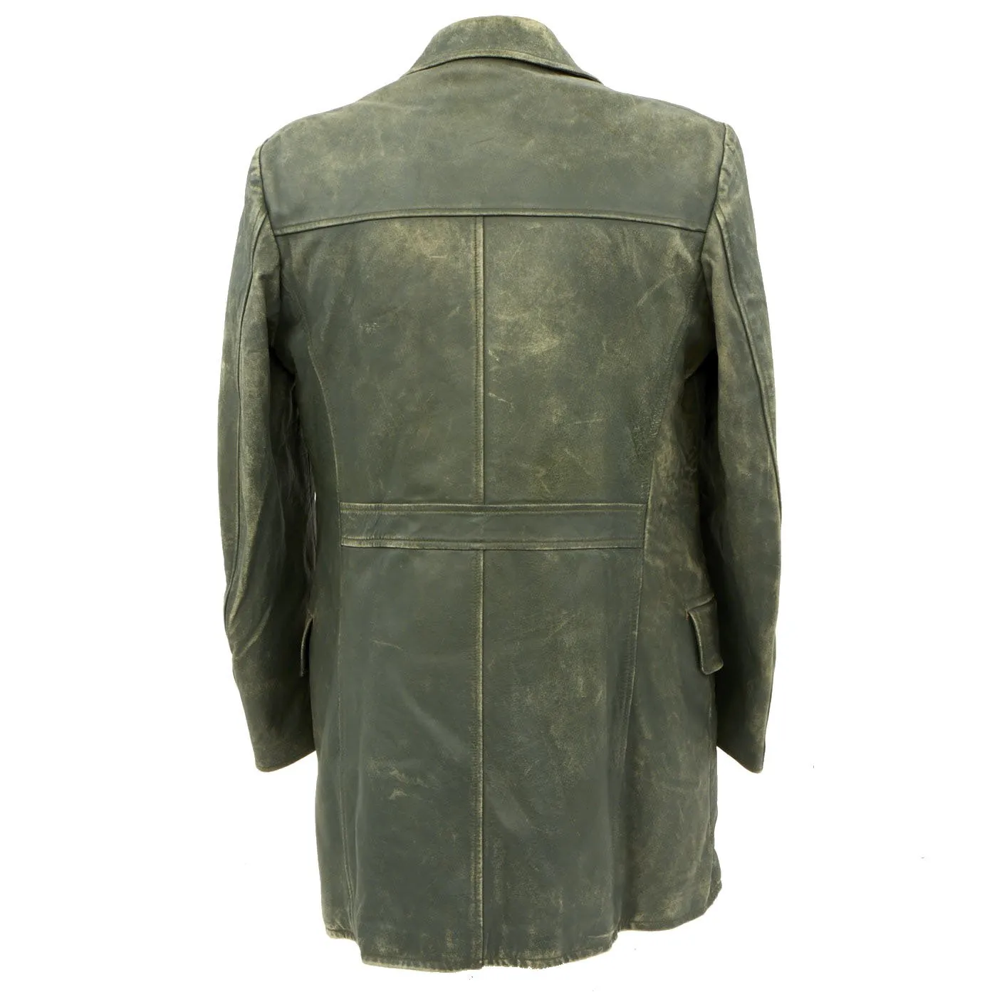 Original German Kriegsmarine U-Boat Double Breasted Leather Jacket and Trouser Set - Dated 1942