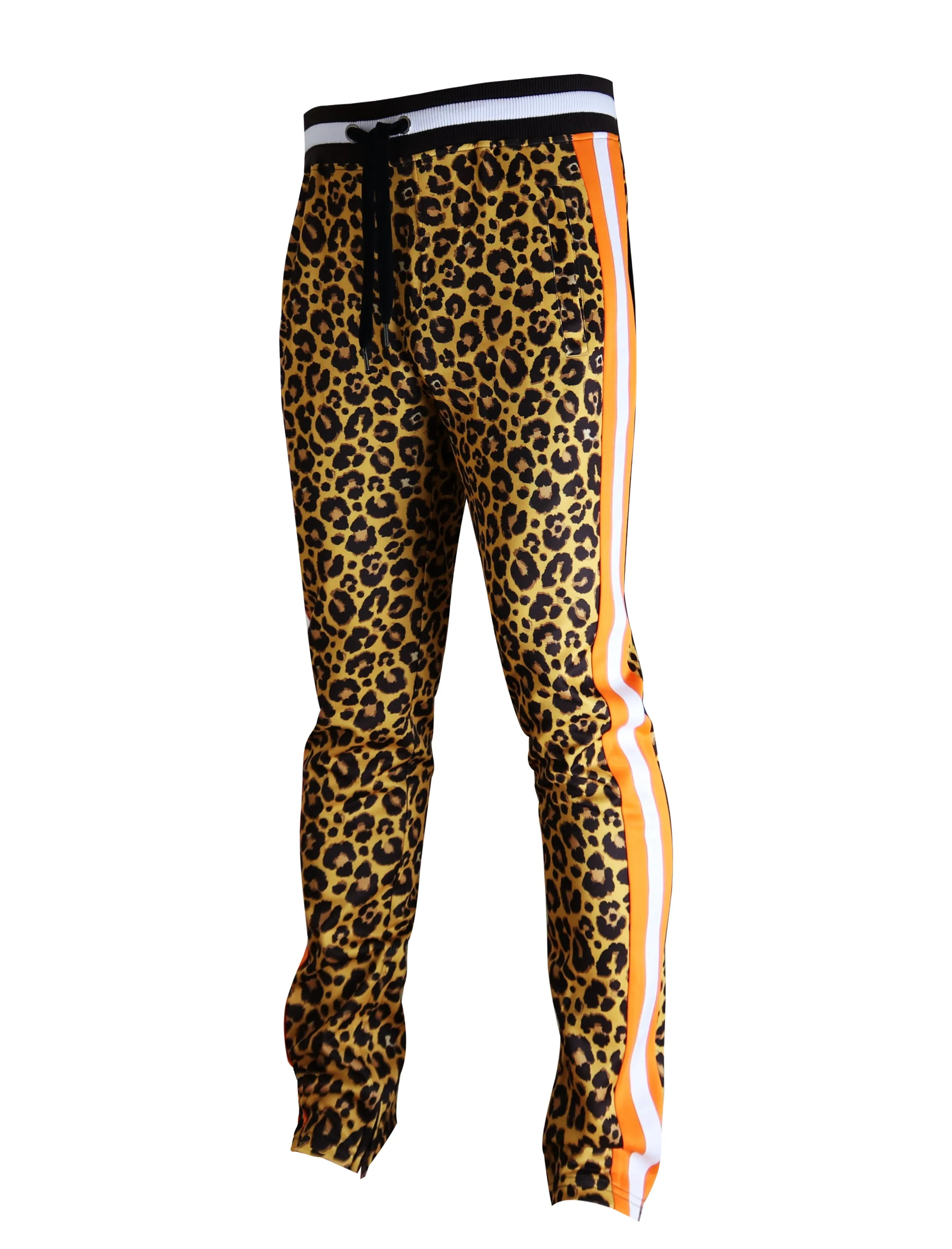 P11005-PRINT TRACK PANTS (BROWN/TR)