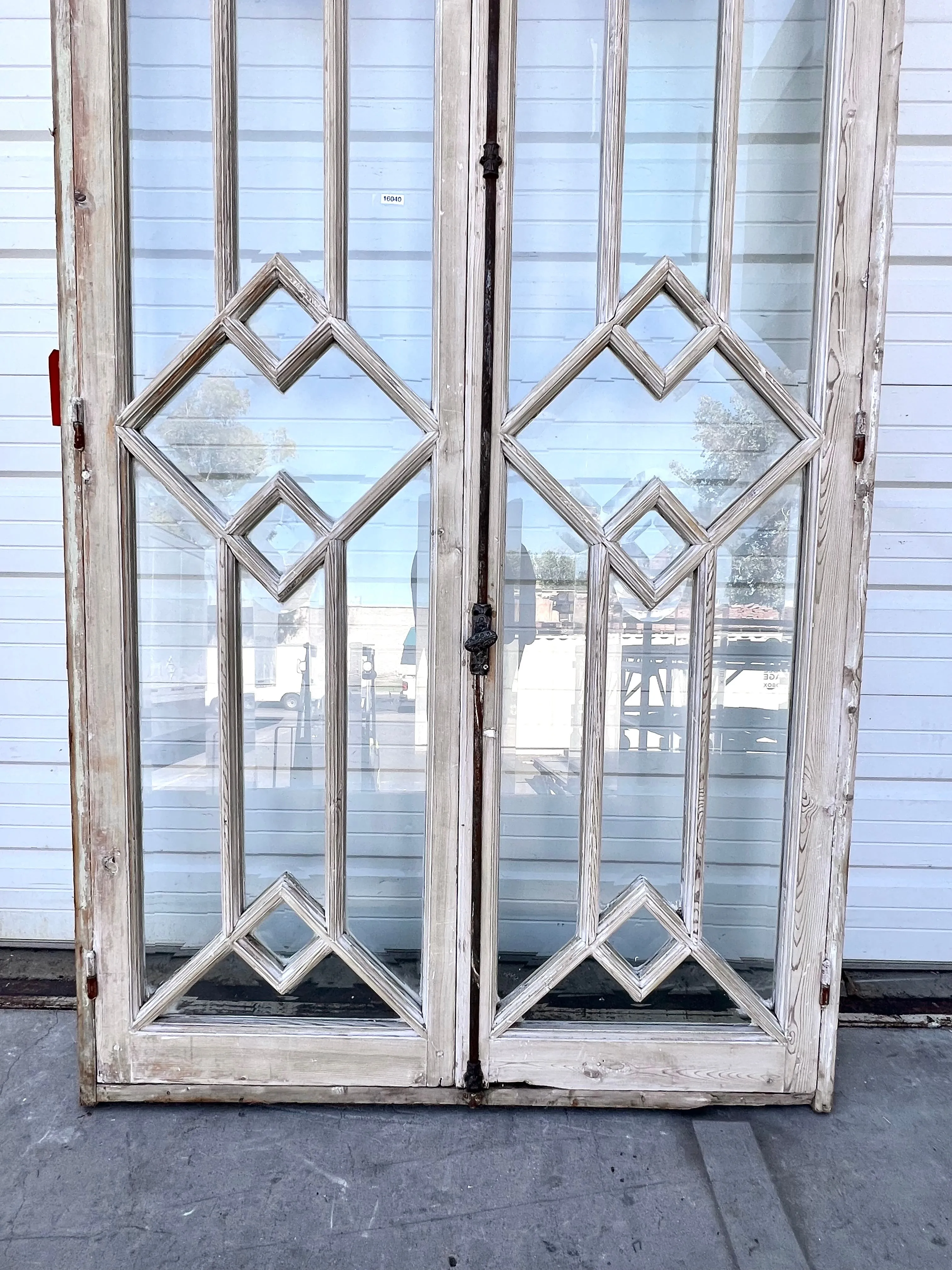 Pair of French Doors with Arched Transom