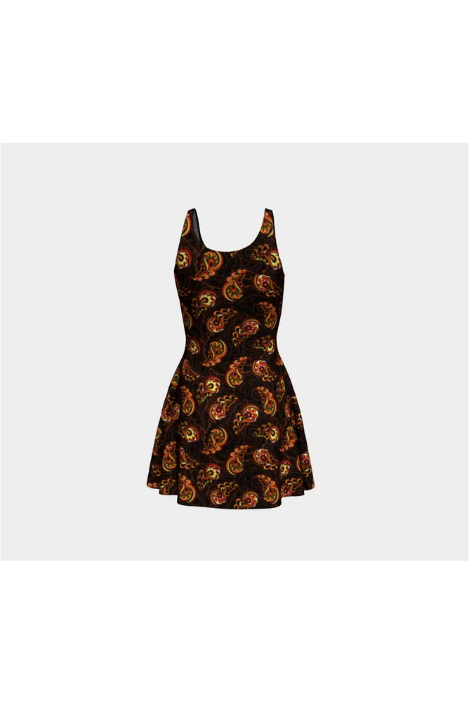 Paisley Spark Flare Dress