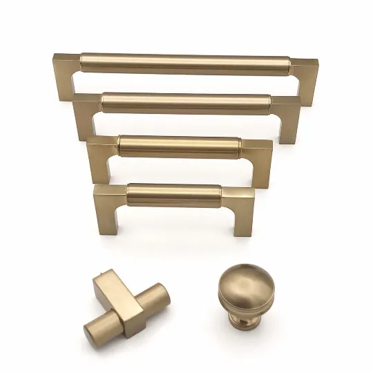 Paris Champagne Bronze Drawer Pulls and Knob