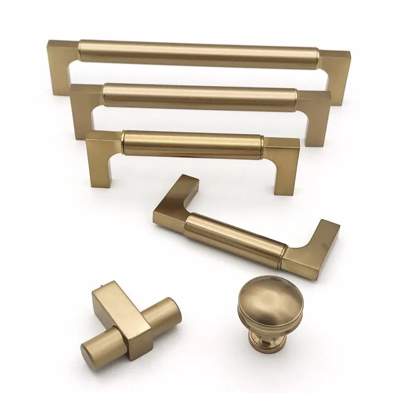 Paris Champagne Bronze Drawer Pulls and Knob